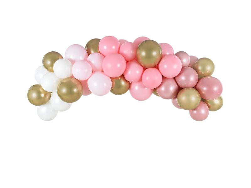 Ballongirlande - rosa, 200cm (1 VPE / 60 Stk.) - FeierGlanz